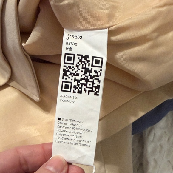 Women's Cream Double-Breasted Jacket - Picture 7 of 7